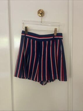 Alice + Olivia Navy Skort with Red and White Stripes size 6